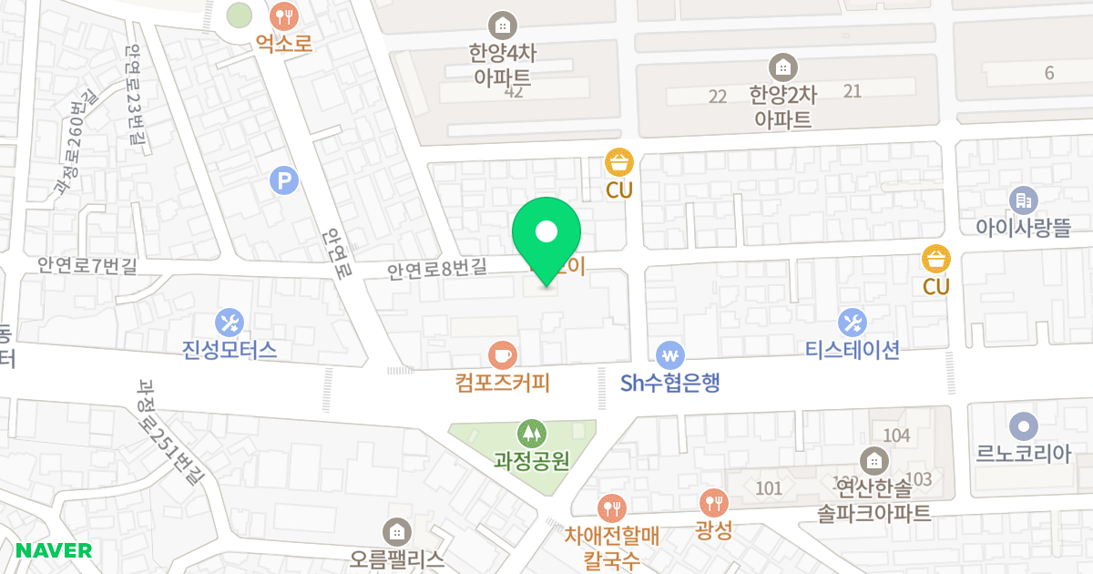 강일 프라임빌 위치 지도 - 부산광역시 연제구 안연로8번길 22