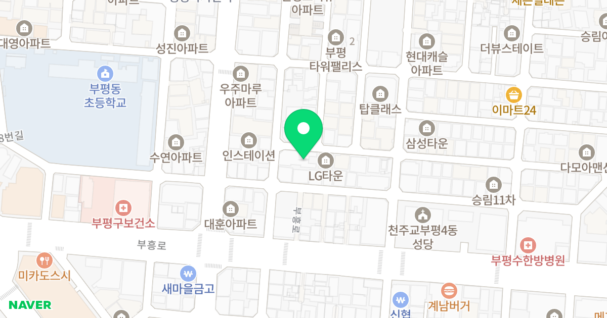 아이씨티2 위치 지도 - 인천광역시 부평구