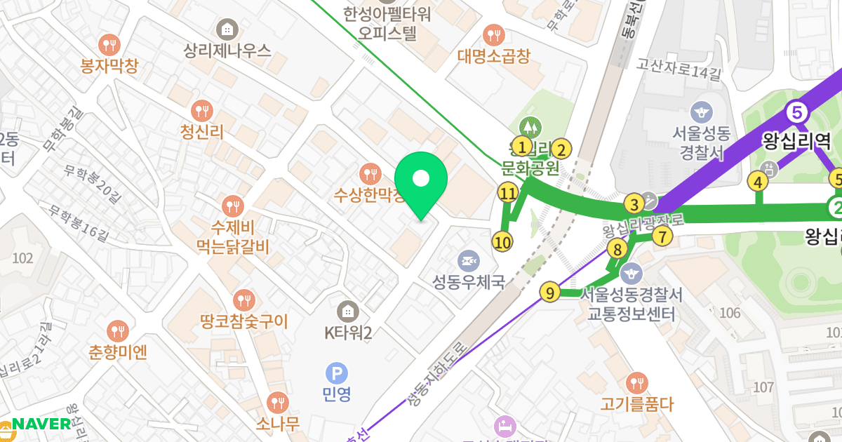 (286-24) 위치 지도 - 서울특별시 성동구 무학봉28길 26