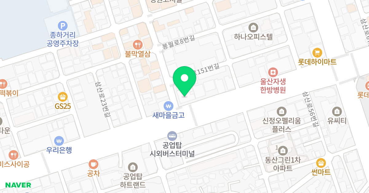 (663-7) 위치 지도 - 울산광역시 남구 삼산로 37