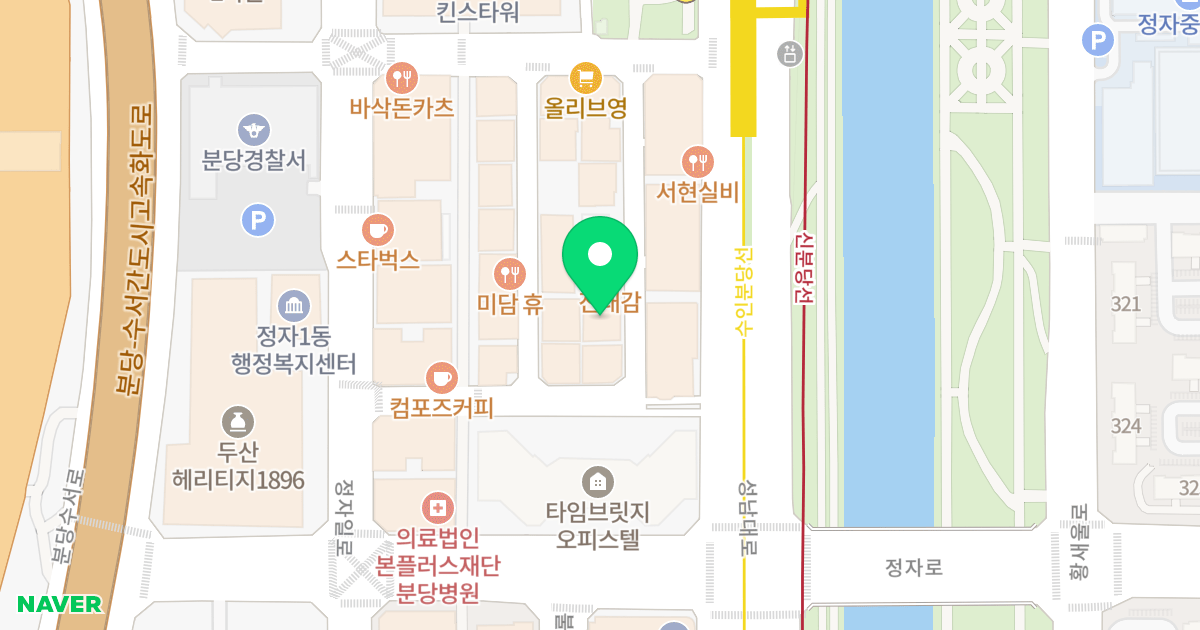 로얄비즈텔 위치 지도 - 경기도 성남시 분당구 성남대로331번길 3-12