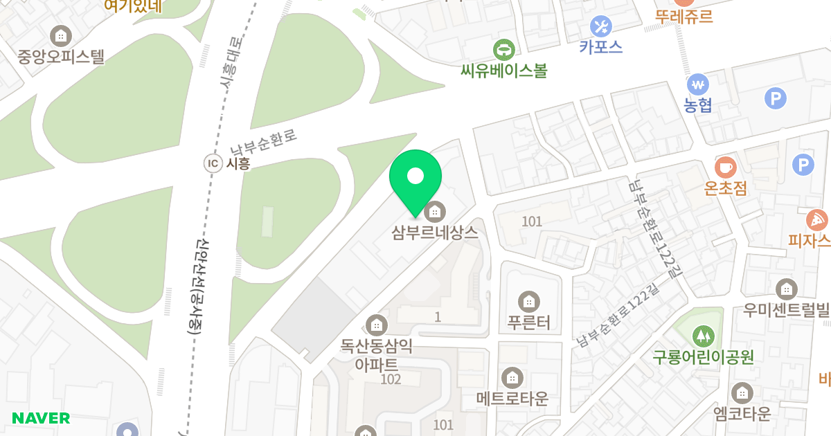삼부르네상스플러스 위치 지도 - 서울특별시 금천구 시흥대로152길 11-43