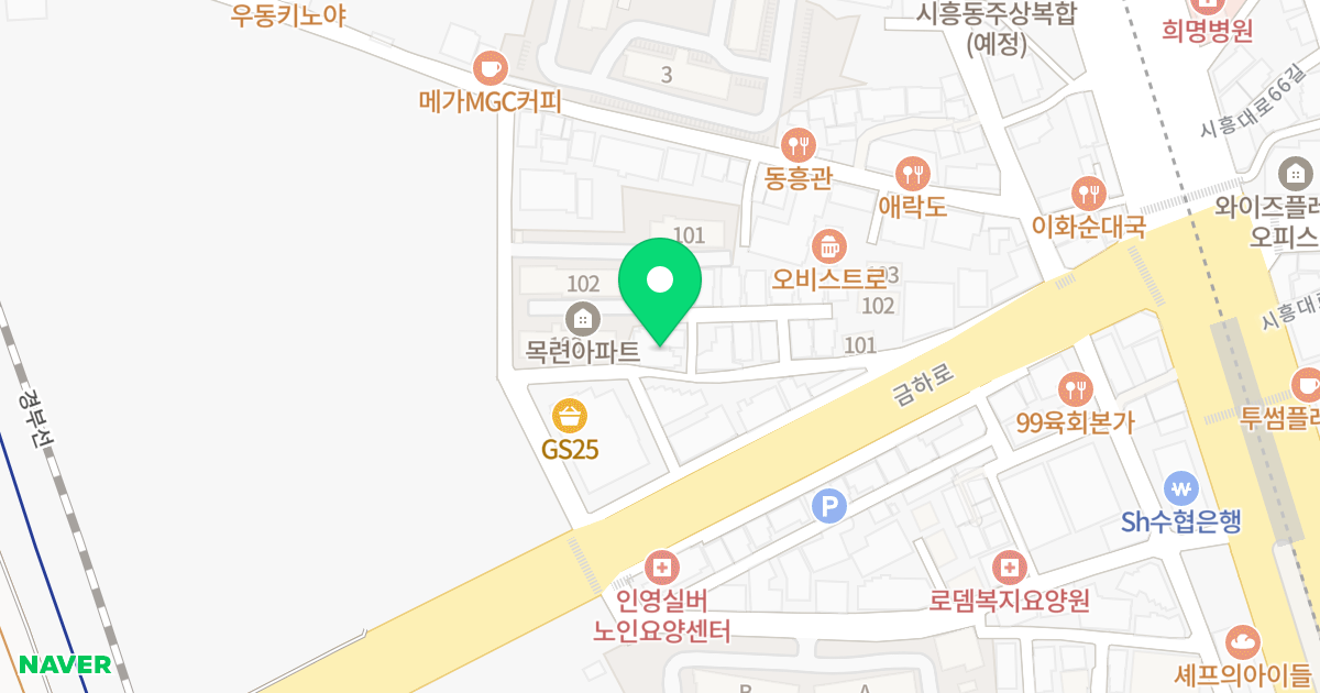 미림메르디앙 위치 지도 - 서울특별시 금천구 금하로5길 22
