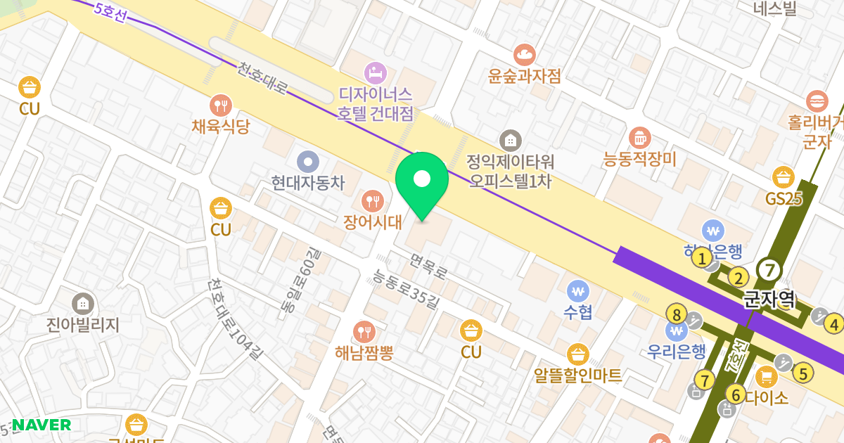 (473-1) 위치 지도 - 서울특별시 광진구 천호대로 530
