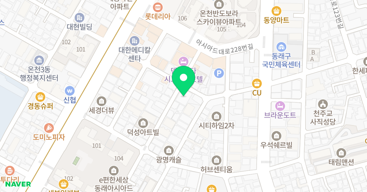 쎄븐하이츠 위치 지도 - 부산광역시 동래구 여고북로23번길 46