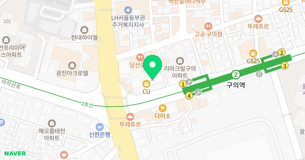 크레신타워3차 위치 지도 - 서울특별시 광진구 아차산로 375