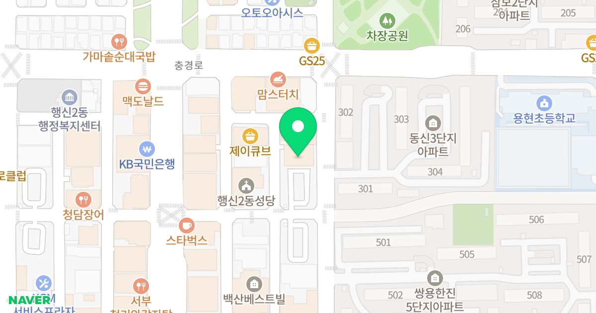 송악모노빌 위치 지도 - 경기도 고양시 덕양구 용현로 21