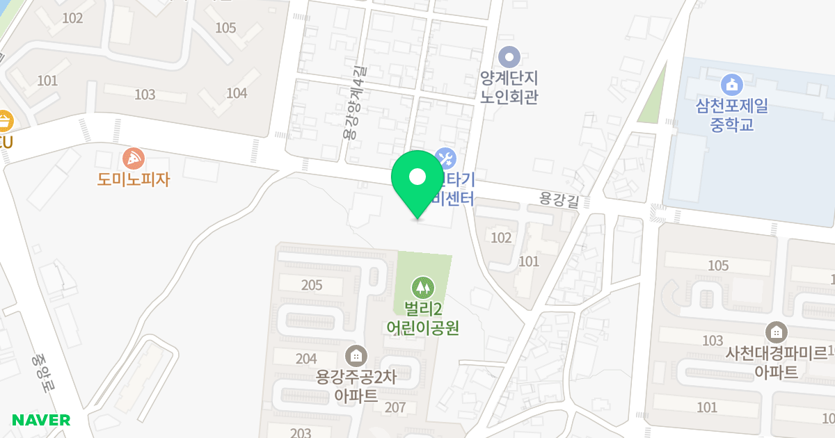 청담푸른자리 위치 지도 - 경상남도 사천시 용강양계2길 3