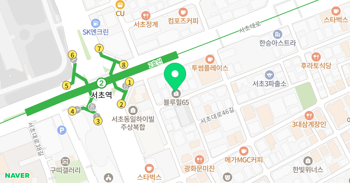 블루힐65 위치 지도 - 서울특별시 서초구 반포대로30길 9