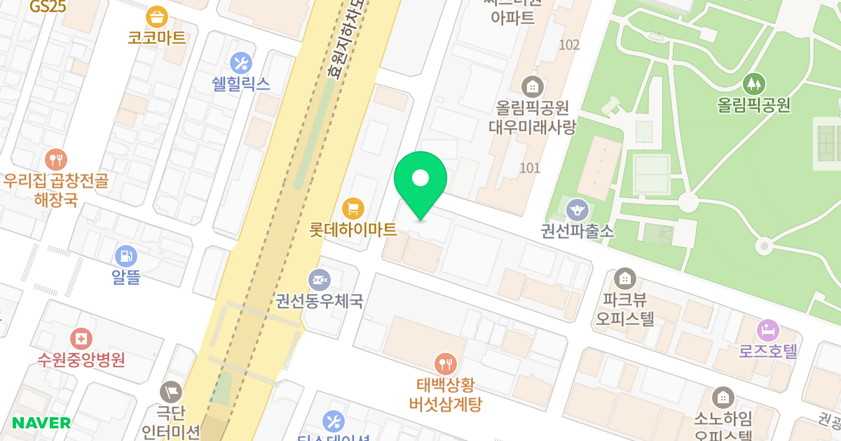 (1018) 위치 지도 - 경기도 수원시 권선구 권선로669번길 20