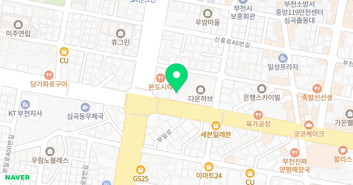 하이팰리스 위치 지도 - 경기도 부천시 원미구