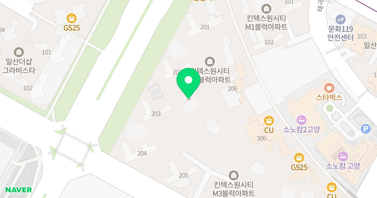 킨텍스원시티 2블럭 위치 지도 - 경기도 고양시 일산동구 월드고양로 19