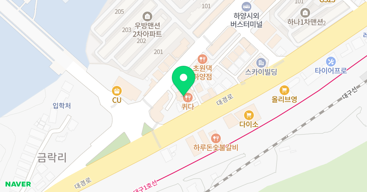 휴가오피스텔 위치 지도 - 경상북도 경산시 하양읍