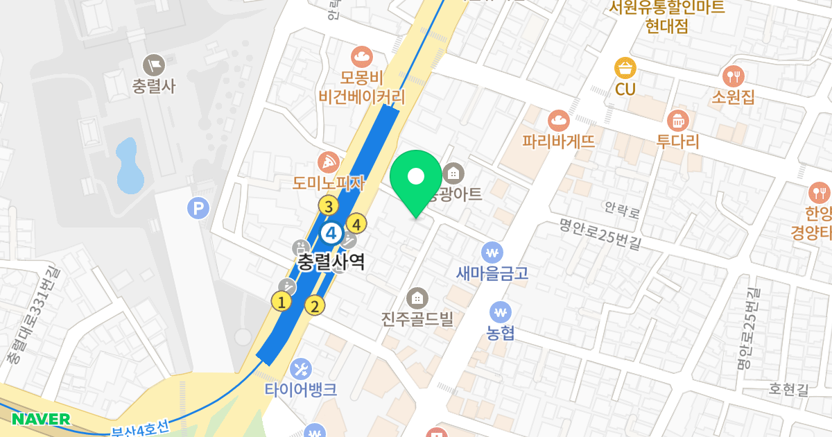이안가득 위치 지도 - 부산광역시 동래구 반송로218번길 10