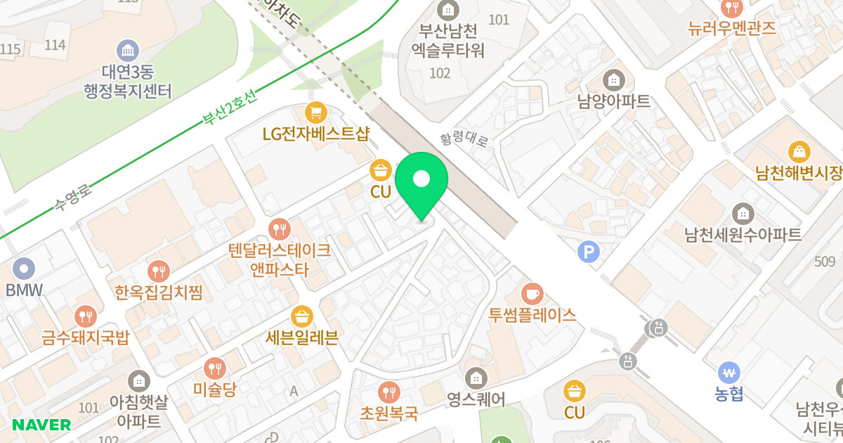 선라이즈 위치 지도 - 부산광역시 남구 용소로13번길 115