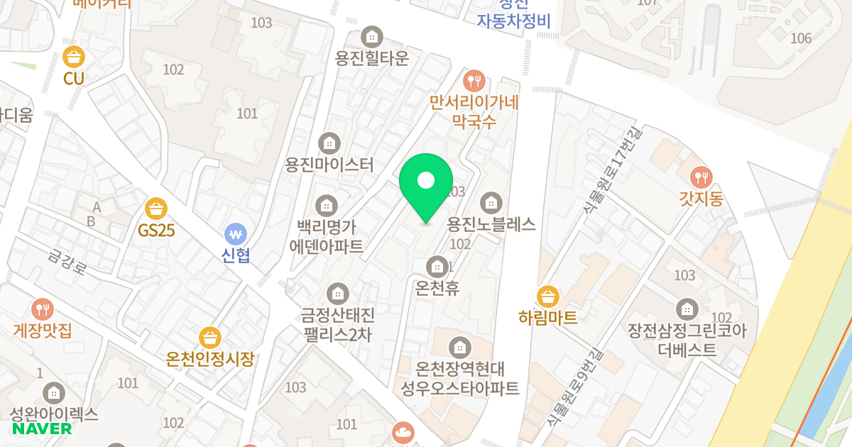 윤성리버티 위치 지도 - 부산광역시 금정구 온천장로125번길 28-20