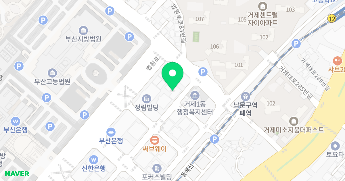 현성노블레스 위치 지도 - 부산광역시 연제구 법원남로16번길 27