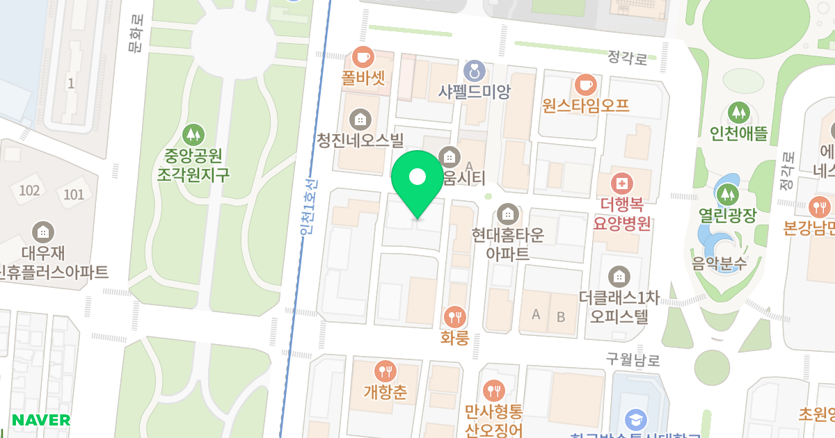 오피스텔보우재 위치 지도 - 인천광역시 남동구 예술로226번길 14