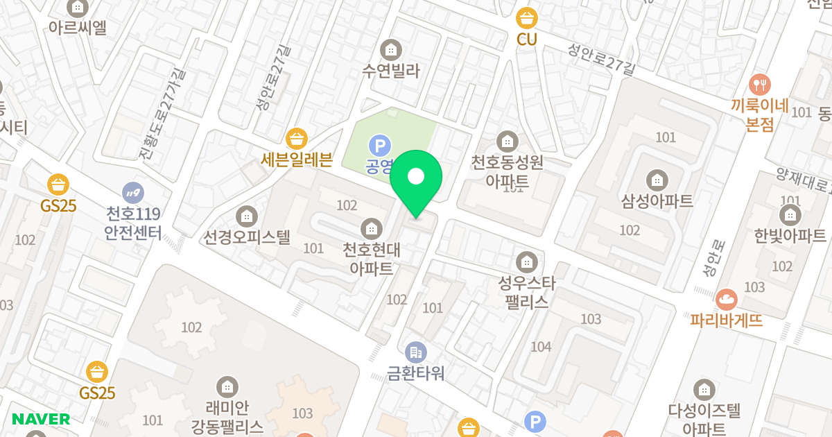 (169-1) 위치 지도 - 서울특별시 강동구 진황도로31길 19