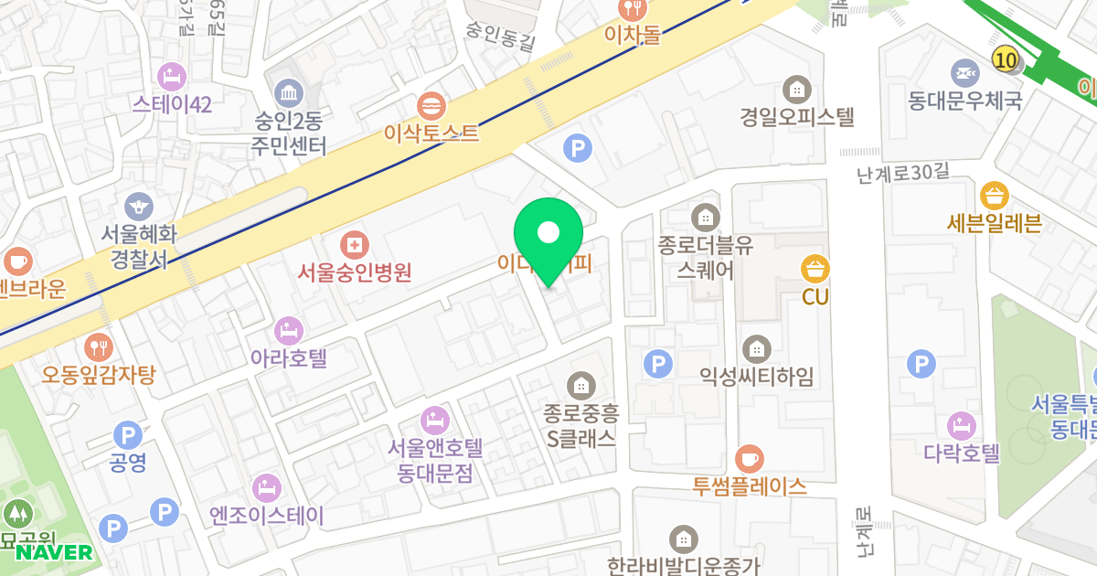 아폴리움 오피스텔 위치 지도 - 서울특별시 종로구 난계로29길 31