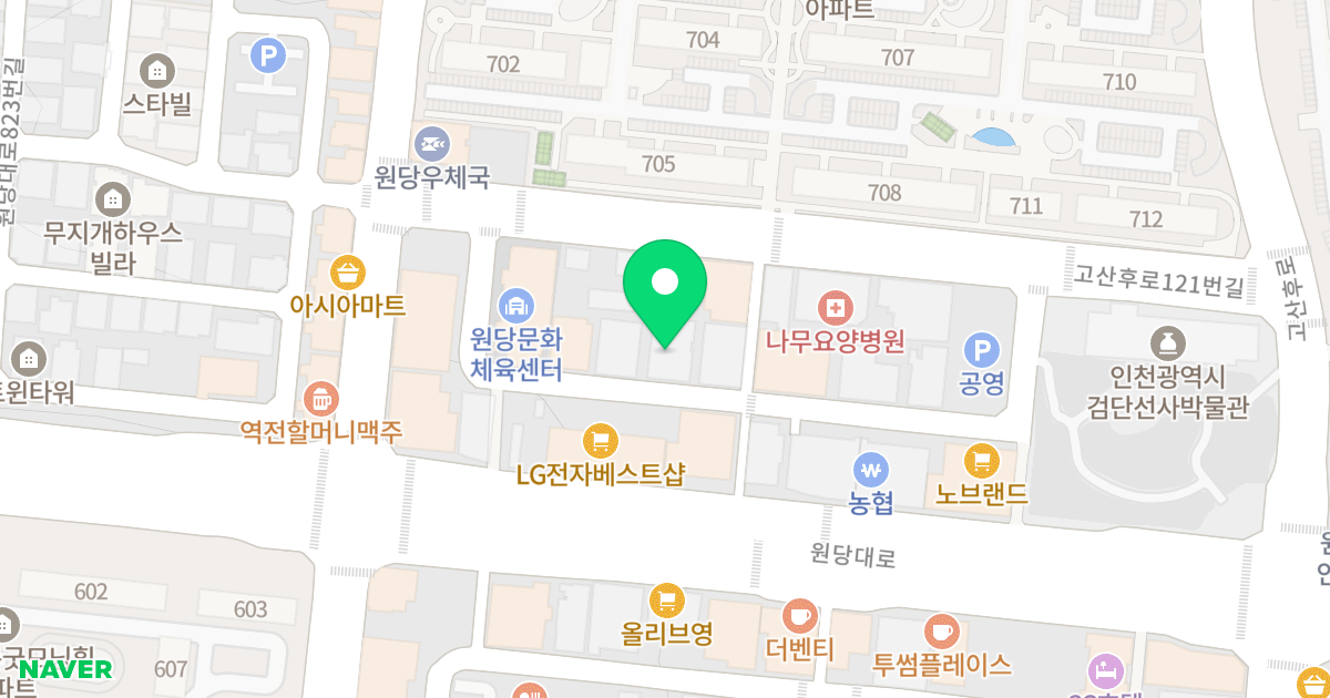 아침愛캐슬 위치 지도 - 인천광역시 서구