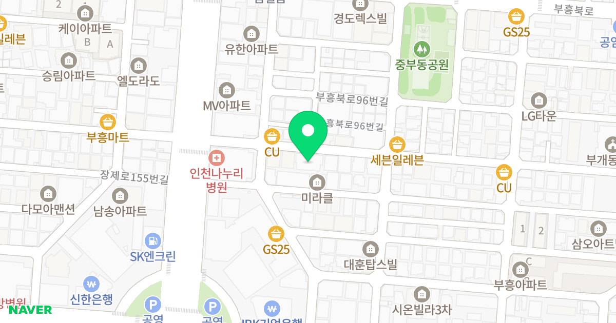 TJ더플레이스 위치 지도 - 인천광역시 부평구
