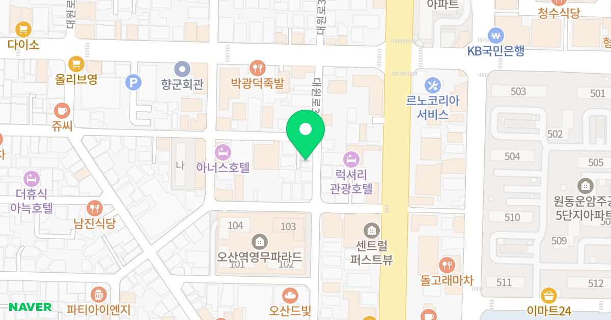 드림빌2 위치 지도 - 경기도 오산시
