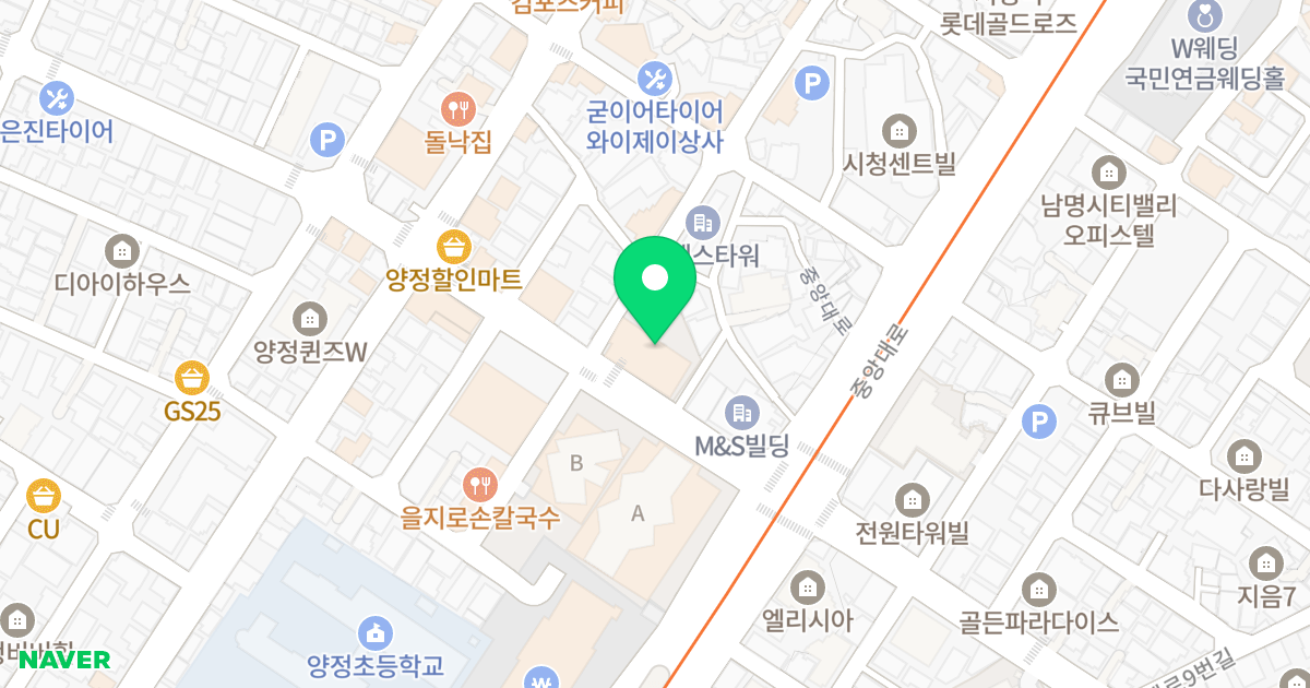 하이웰 위치 지도 - 부산광역시 부산진구 중앙대로969번길 16