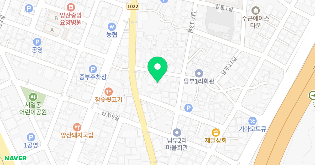 성복타운 위치 지도 - 경상남도 양산시 남부11길 6-2