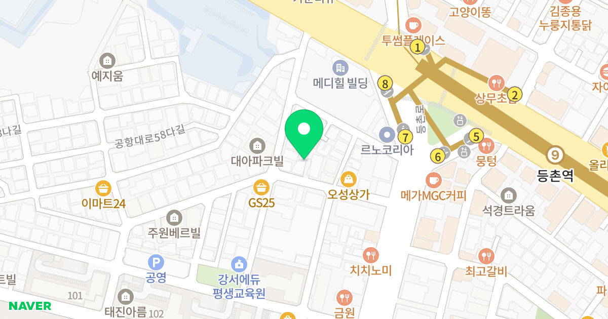 거산파크빌 위치 지도 - 서울특별시 강서구