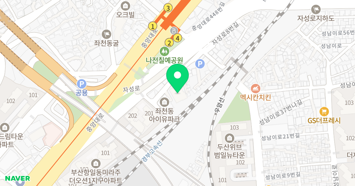 선경뉴빌 위치 지도 - 부산광역시 동구 자성로8번길 12