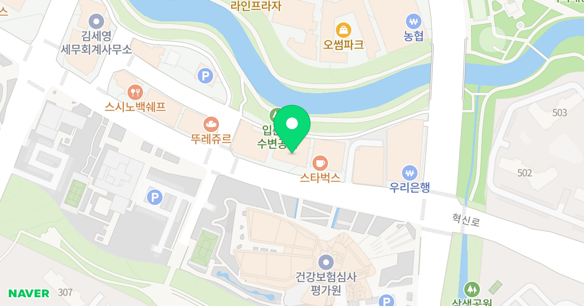 골든스퀘어1차 위치 지도 - 강원특별자치도 원주시 혁신로 55