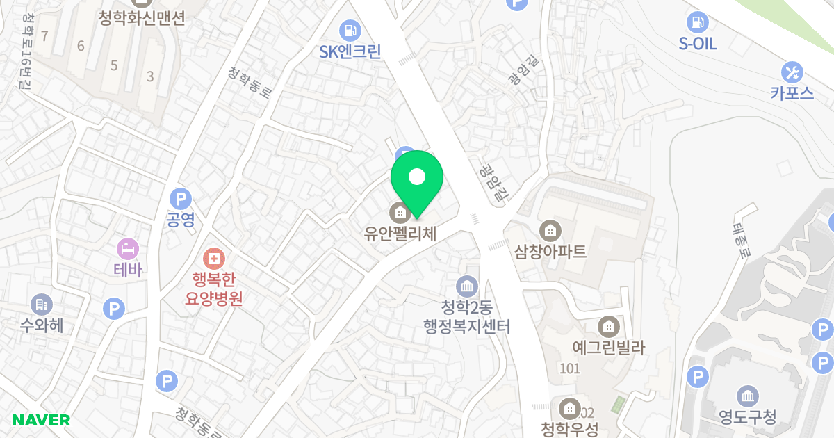 유안펠리체 위치 지도 - 부산광역시 영도구 태종로 390