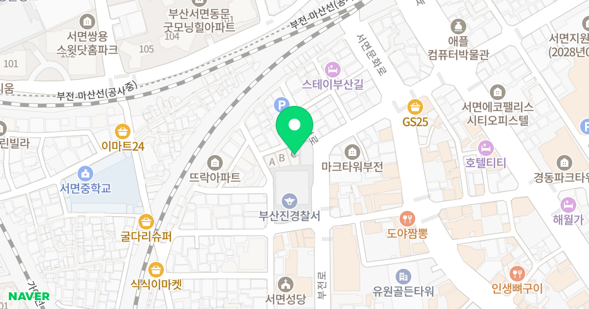 더원펠리스C동 위치 지도 - 부산광역시 부산진구 가야대로755번길 64-8