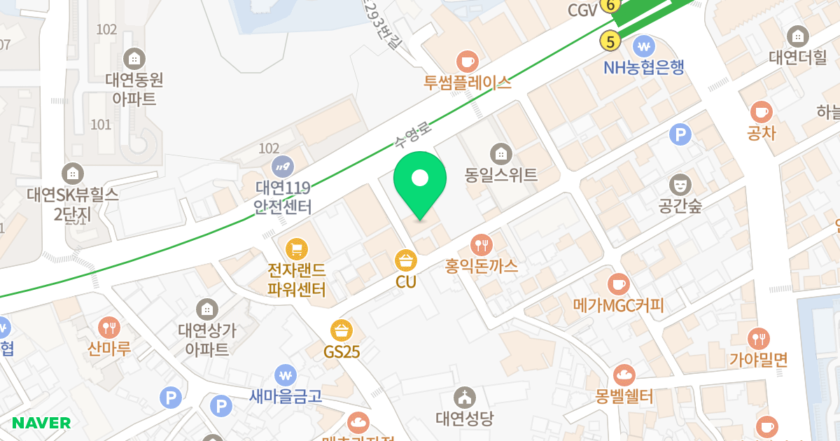 대상하이츠오피스텔 위치 지도 - 부산광역시 남구 용소로8번길 46-1