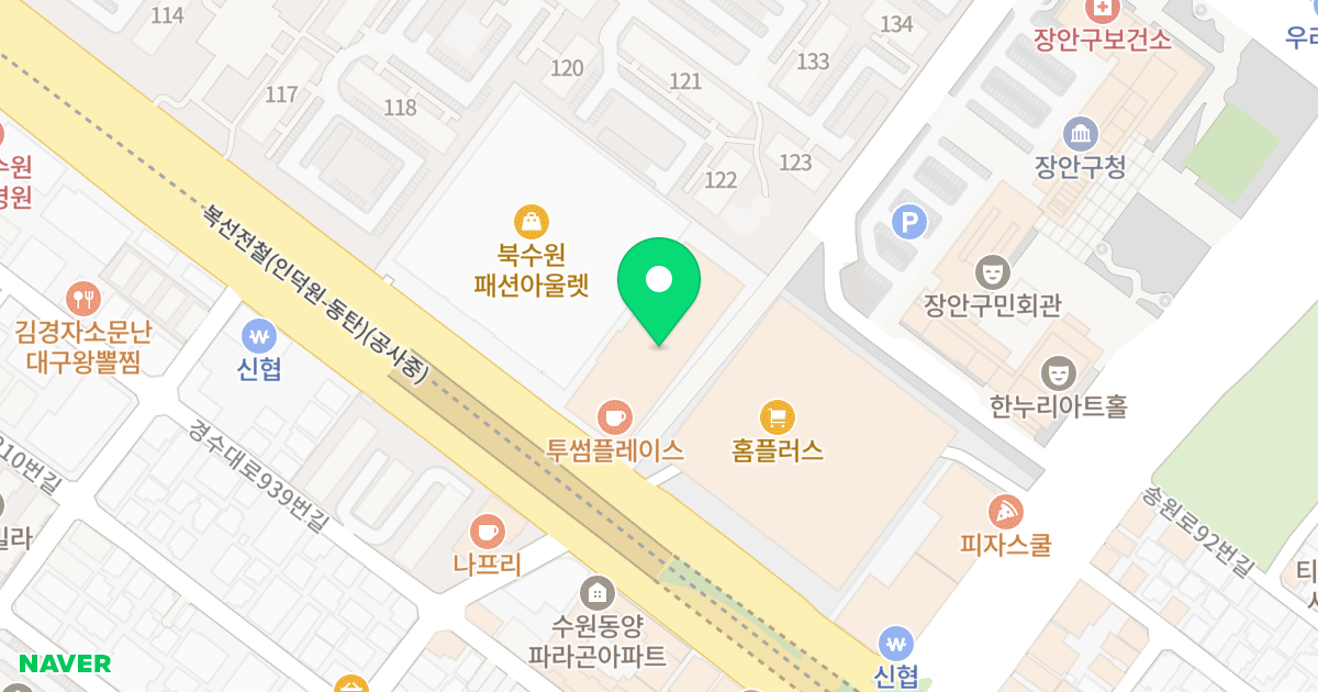 일호골든타워 위치 지도 - 경기도 수원시 장안구 경수대로 940