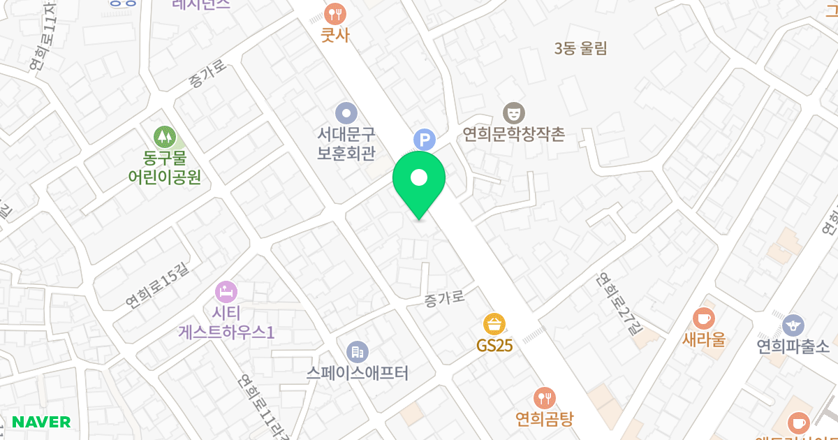 오벨리스크 위치 지도 - 서울특별시 서대문구 증가로 33