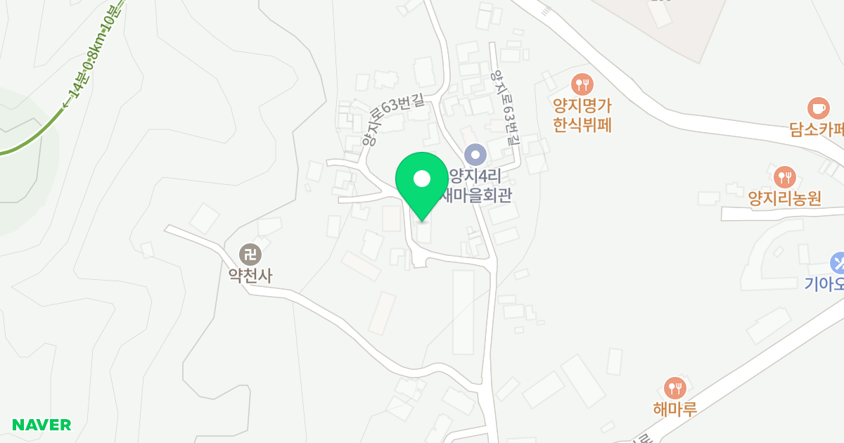 더 스카이 위치 지도 - 경기도 용인시 처인구 양지읍 양지리 664-22