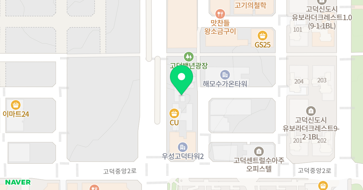 평택시 고덕동 1973-7 오피스텔 위치 지도 - 경기도 평택시 고덕동 1973-7