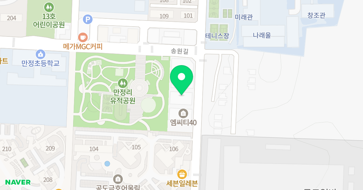 엘리시아 위치 지도 - 경기도 안성시 공도읍 만정리 785-10