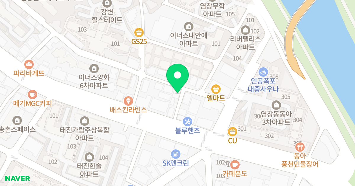 디컬렉션 위치 지도 - 서울특별시 강서구 염창동 252-1