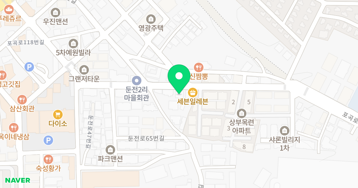 (126-23) 위치 지도 - 경기도 용인시 처인구 포곡읍 둔전리 126-23