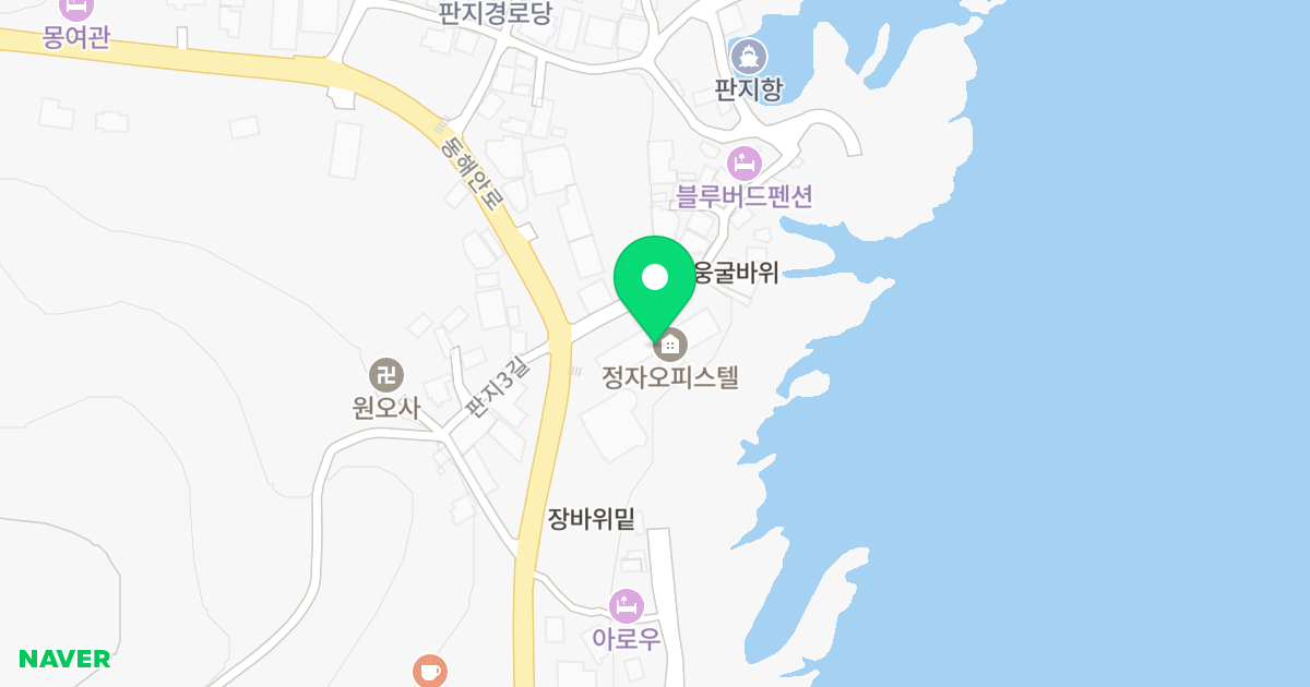 신한정자오피스텔 위치 지도 - 울산광역시 북구 동해안로 1350