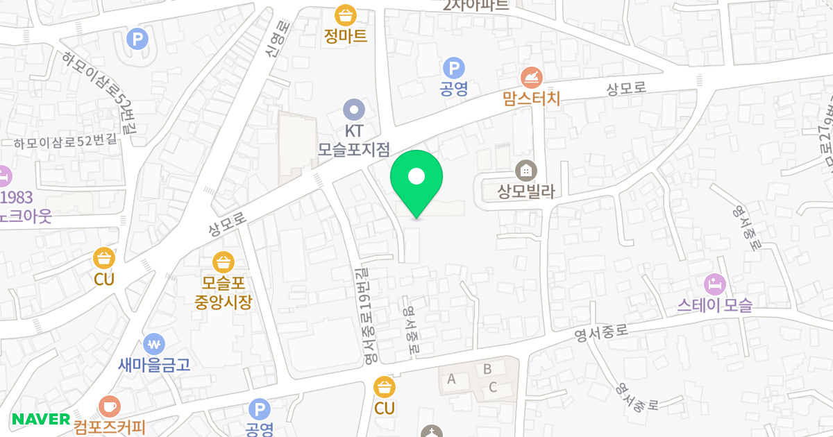 해누리아파트 위치 지도 - 제주특별자치도 서귀포시 대정읍