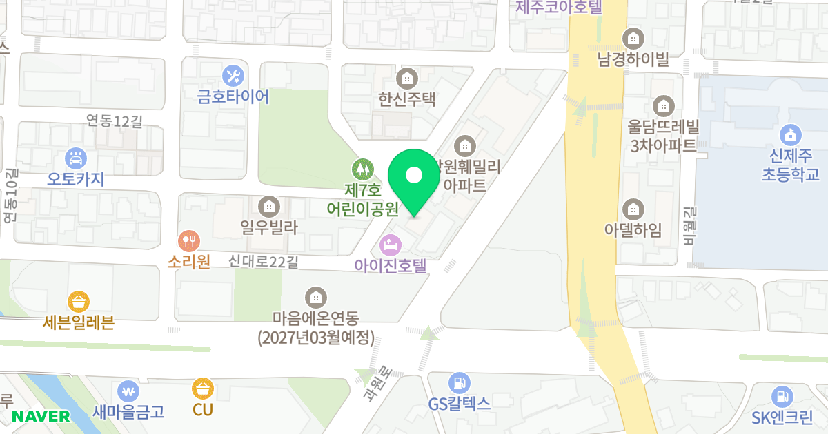 진호 케스텔 위치 지도 - 제주특별자치도 제주시 사장길 37