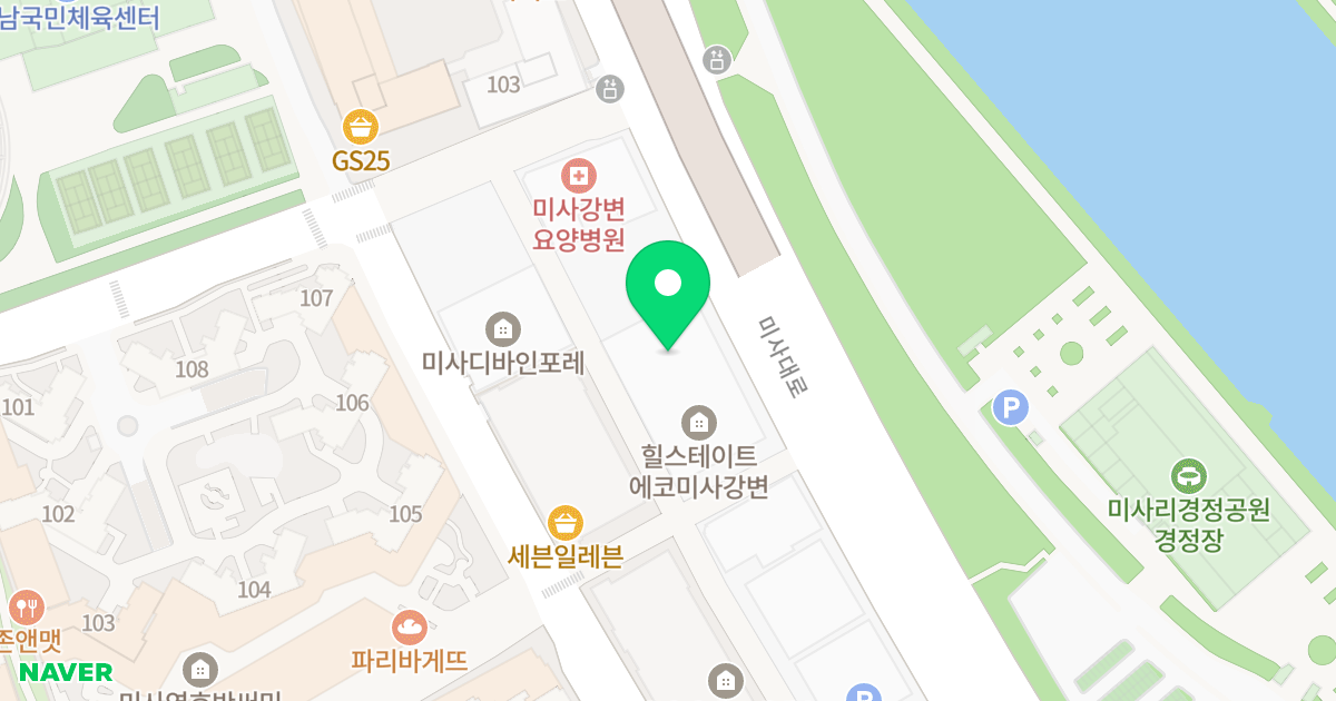 힐스테이트에코미사강변 위치 지도 - 경기도 하남시 미사대로 430