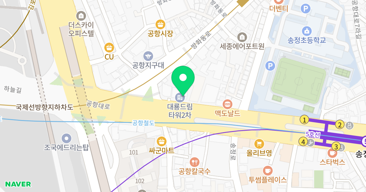 대룡드림타워-Ⅱ 위치 지도 - 서울특별시 강서구 공항대로 13