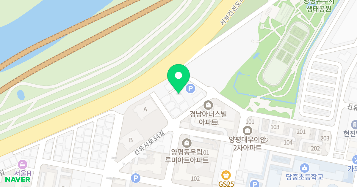 파크뷰 위치 지도 - 서울특별시 영등포구 선유로35길 25