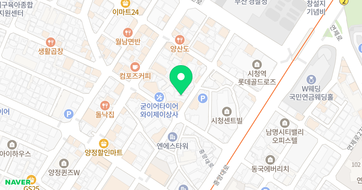로얄캐슬3 위치 지도 - 부산광역시 부산진구 진연로9번길 26