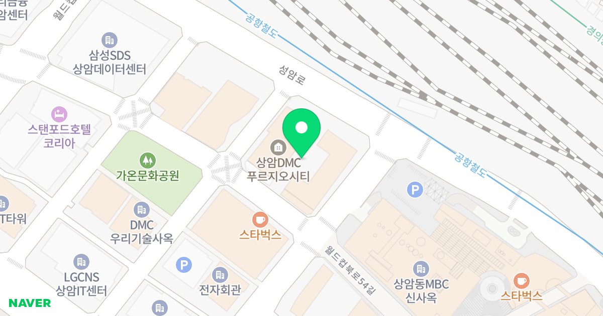 상암DMC푸르지오시티, S-City 위치 지도 - 서울특별시 마포구 월드컵북로54길 25